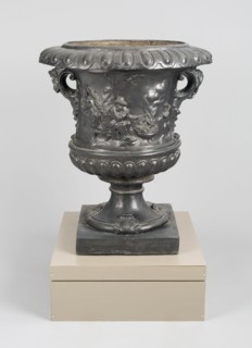 Garden Urn Emblematic of Winter, England, Mid to late 18th century. Creator: Unknown.