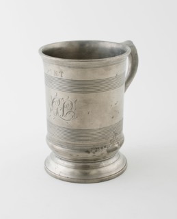 Pint Measure with Double C Handle, England, 19th century. Creator: Unknown.