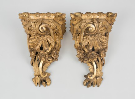 Pair of Brackets, England, 1740/50. Creator: Unknown.
