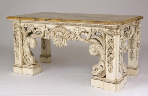 Slab or Side Table, England, c. 1735. Creator: Unknown.