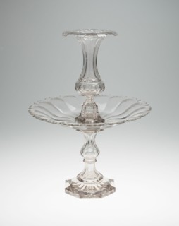 Three-Part Garniture, Bristol, c. 1850. Creator: Unknown.