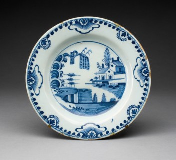 Plate, Lambeth, c. 1750. Creator: Unknown.