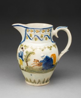 The Fox and the Grey Goose Nursery Rhyme Jug, Staffordshire, c. 1800. Creator: Staffordshire Potteries.