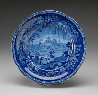 Plate, Staffordshire, Mid 19th century. Creator: Staffordshire Potteries.