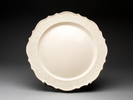 Dish, Staffordshire, 1750/59. Creator: Staffordshire Potteries.