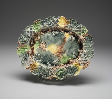 Basket Stand, Staffordshire, 1760/70. Creator: Staffordshire Potteries.