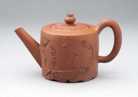 Teapot, Staffordshire, c. 1760. Creator: Staffordshire Potteries.