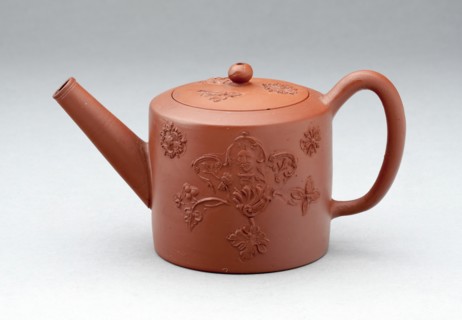 Teapot, Staffordshire, c. 1760. Creator: Staffordshire Potteries.