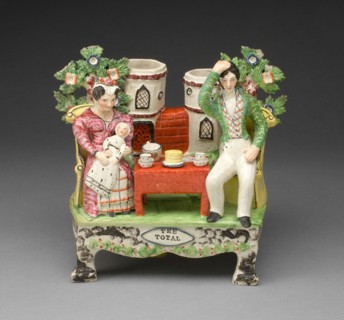 Chimney Ornament: Tee Total, Staffordshire, c. 1820. Creator: Staffordshire Potteries.
