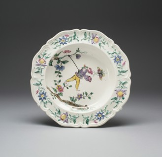 Soup Plate, Staffordshire, c. 1760. Creator: Staffordshire Potteries.