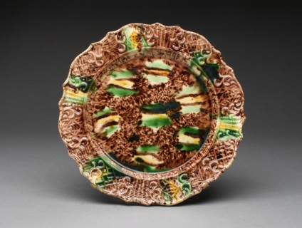 Plate, Staffordshire, 1760/70. Creator: Staffordshire Potteries.