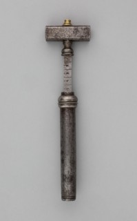 Wheellock Spanner with Powder Measure, Europe, 17th century. Creator: Unknown.