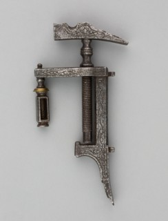 Combined Wheellock Spanner, Turnscrew, and Adjustable Powder Measure, Europe, 17th century. Creator: Unknown.