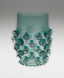 Beaker with Prunts and Metal Rings, Germany, 1600/25. Creator: Unknown.