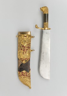 Hunting Cleaver (Waidpraxe) of Ernst August II Konstantin, Duke of Saxe-Weimar-Eisenach, 1755/58. Creator: Unknown.
