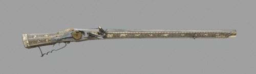 Wheellock Rifle, Germany, 1577. Creator: Unknown.