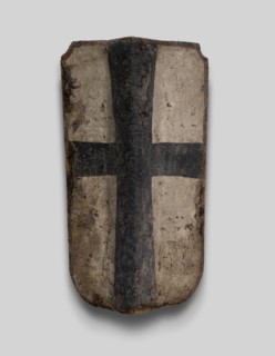 Hand Pavise with the Coat of Arms of the Teutonic Order, Germany, c. 1450. Creator: Unknown.
