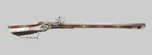 Wheellock Rifle, Germany, 1660. Creator: Unknown.