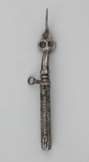Wheellock Spanner with Powder Measure and Screwdriver, Germany, 17th century. Creator: Unknown.