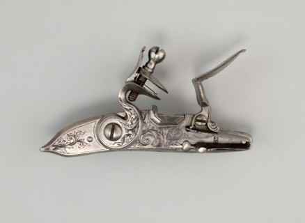 Flintlock of a Gun, Europe, late 19th century. Creator: Unknown.