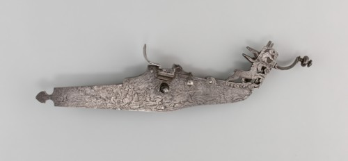 Wheellock from a Rifle, Europe, 1670/90. Creator: Unknown.