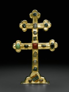 Reliquary Cross with the Arms of the Veltheim Family, Brunswick, c. 1300. Creator: Unknown.