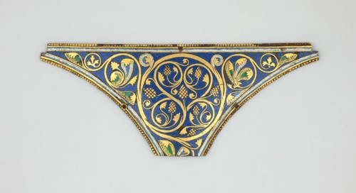 Spandrel for a Reliquary Shrine, Cologne, 1170/1180. Creator: Unknown.