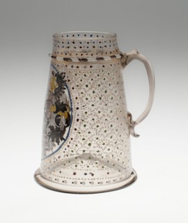 Tankard with Mansfeld Arms, Saxony, 1590/1600. Creator: Unknown.