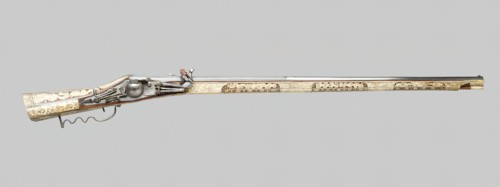 Wheellock-Matchlock Gun, Suhl, 1580/1600. Creator: Unknown.