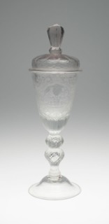 Goblet with Cover, Lauenstein, c. 1730. Creator: Unknown.
