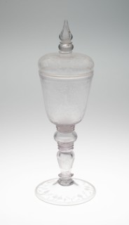 Covered Goblet (Pokal) with a Bear Hunt, Nuremberg, 1680/1700. Creator: Unknown.