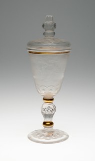 WIne Glass and Cover, Potsdam, c. 1740. Creator: Unknown.