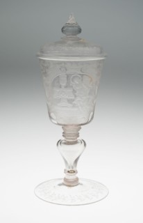 Goblet with Cover, Rhineland, 18th century. Creator: Unknown.