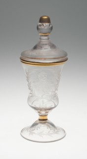 Goblet with cover, Flecken Zechlin, c. 1740 or early 19th century. Creator: Unknown.