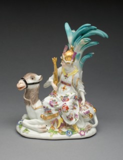 Allegorical Figure Representing Asia, Meissen, 1746. Creator: Meissen Porcelain.