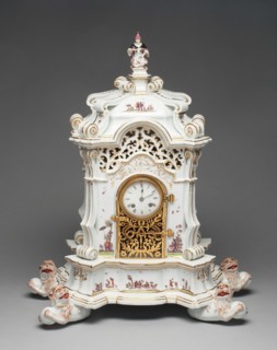 Clock, Meissen, 1727/30. Creator: Meissen Porcelain.
