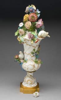 Vase, Meissen, c. 1750. Creator: Meissen Porcelain.