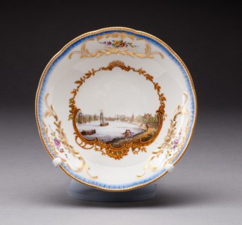 Saucer, Meissen, c. 1772. Creator: Meissen Porcelain.