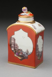 Tea Caddy, Meissen, c. 1740. Creator: Meissen Porcelain.