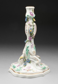 Candlestick, Meissen, 18th century. Creator: Meissen Porcelain.