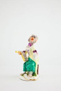 Singer for the Monkey Band, Meissen, c. 1765. Creators: Meissen Porcelain, Johann Joachim Kaendler.