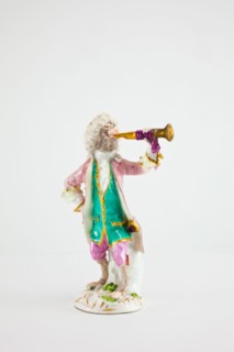 Trumpeter for the Monkey Band, Meissen, c. 1765. Creators: Meissen Porcelain, Johann Joachim Kaendler.
