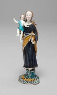 Madonna and Child, France, Late 17th to early 18th century. Creator: Verres de Nevers.