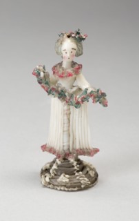 Woman with Garland, France, 1750/99. Creator: Verres de Nevers.