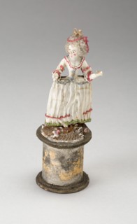 Lady in a Wide Skirt, France, 1750/99. Creator: Verres de Nevers.