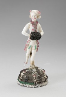 Man Holding Muff, France, 1750/99. Creator: Verres de Nevers.