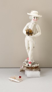 Man Holding a Ball, France, 1750/99. Creator: Verres de Nevers.