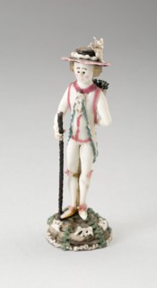Man with Staff, France, 1750/99. Creator: Verres de Nevers.
