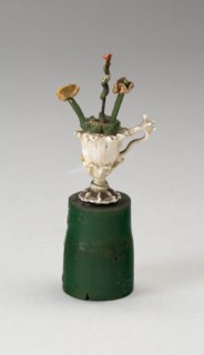 Urn with Flowers, France, 18th century. Creator: Verres de Nevers.