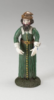 Man in Green Robe, France, 18th century. Creator: Verres de Nevers.
